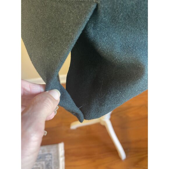 NWT Merona Womens Dark Green Peacoat S Classic Preppy Wool Blend Cozy Outerwear - Picture 10 of 13